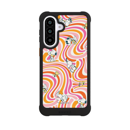 Samsung Galaxy A57 5G NIVOmax Peanuts Hippie Pattern Orange