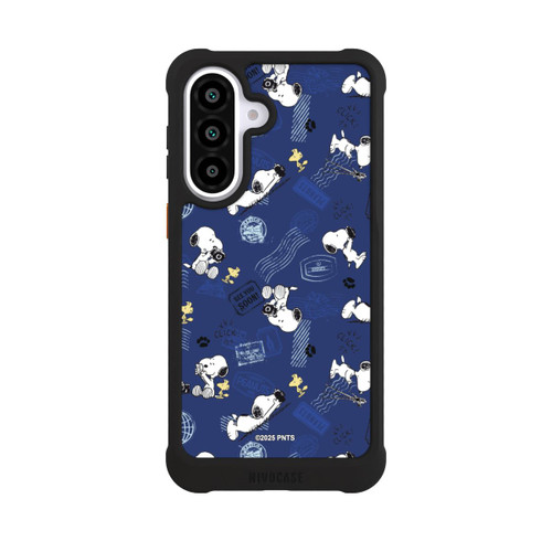 Samsung Galaxy A57 5G NIVOmax Peanuts Travel Stamps Pattern Blue