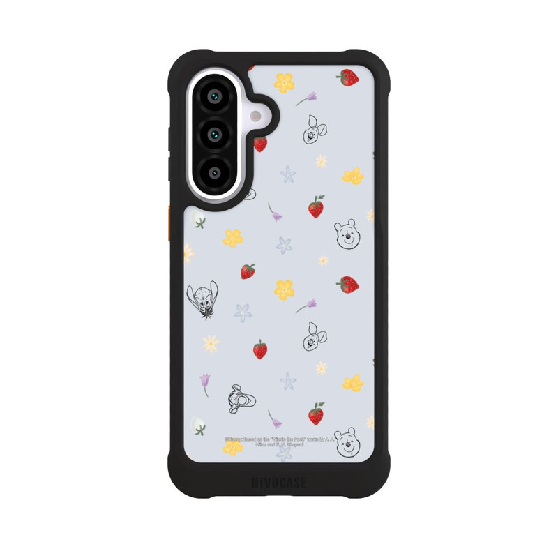 Galaxy A57 5G NIVOmax Winnie the Pooh and Friends Strawberry Pattern Blue