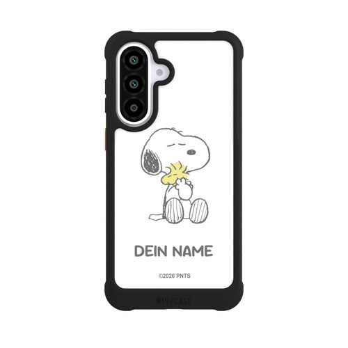Samsung Galaxy A57 5G NIVOmax Snoopy And Woodstock Cuddling Personalisierbar