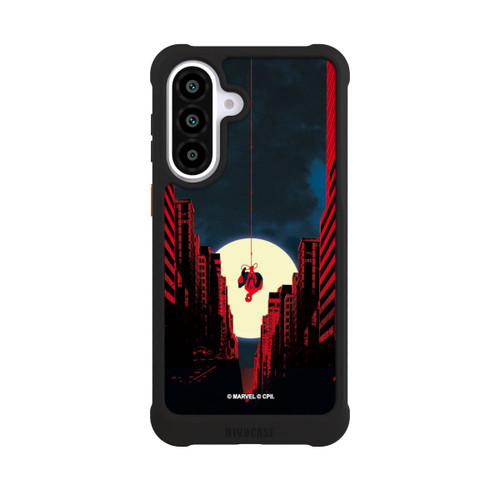 Samsung Galaxy A57 5G NIVOmax Spider-Man Marvel between Skyscrapers