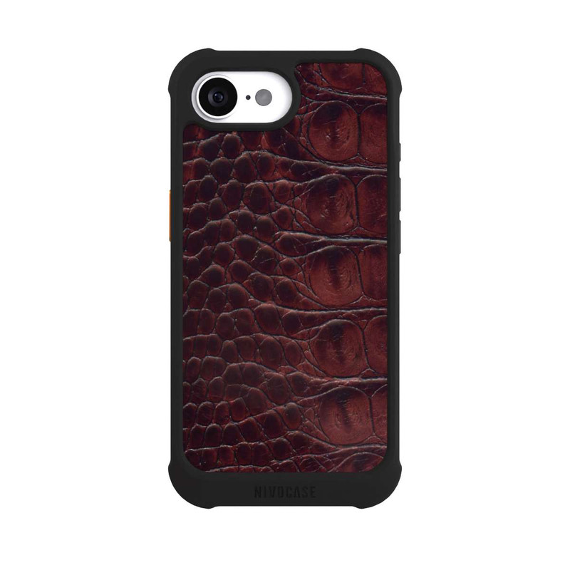 iPhone 17e NIVOmax Cuir de Crocodile