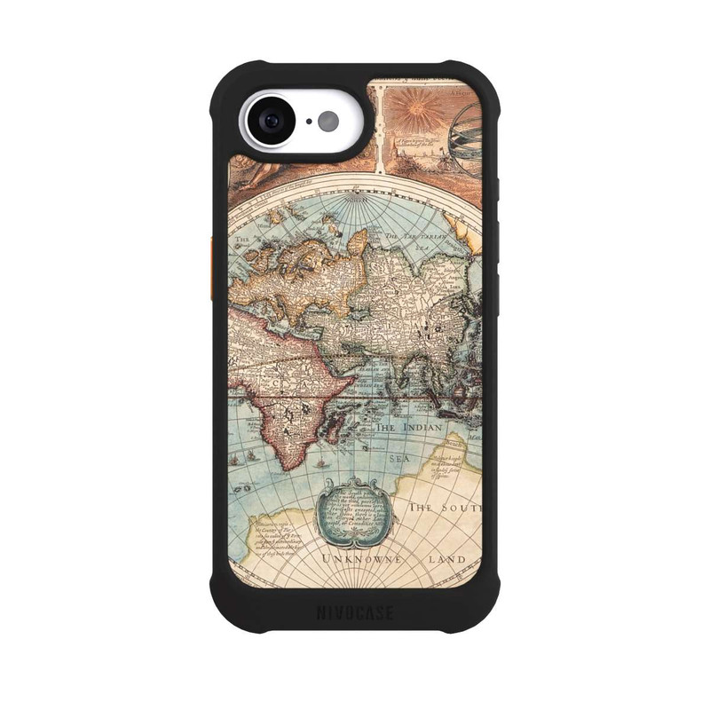 iPhone 17e NIVOmax Carte du Monde Ancienne