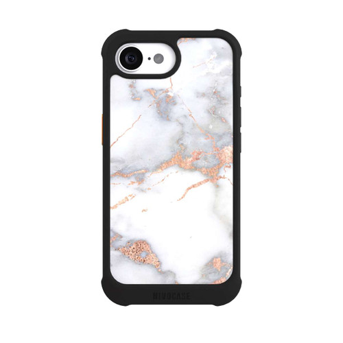 Apple iPhone 17e NIVOmax White and Golden Marble Look