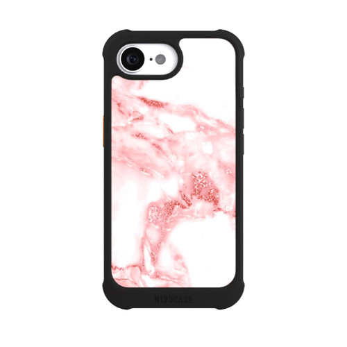 Apple iPhone 17e NIVOmax Marmor rosa und weiß