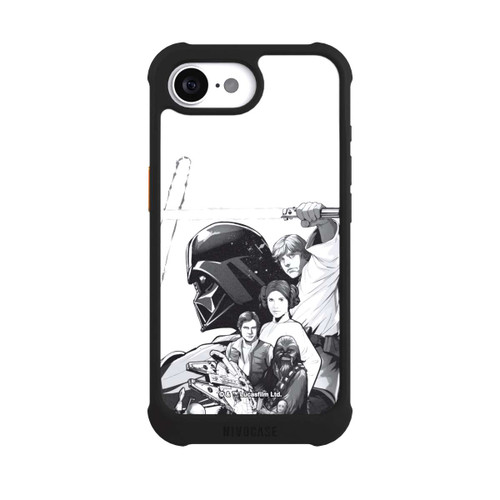 Apple iPhone 17e NIVOmax Personnages StarWars - Noir et Blanc