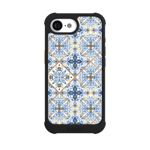 Apple iPhone 17e NIVOmax Mosaik Blau-Gold Look
