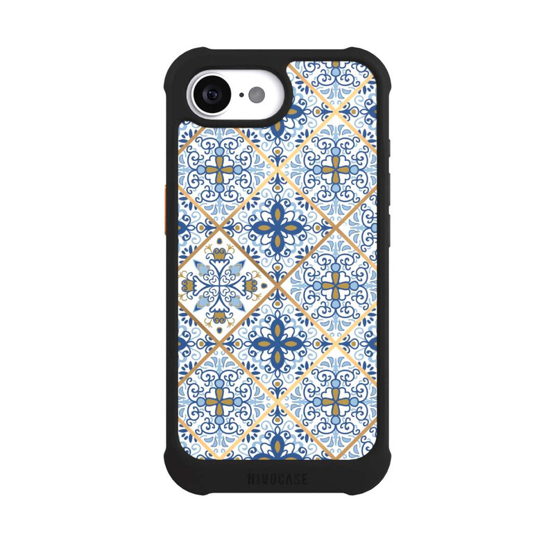 iPhone 17e NIVOmax Mosaic Blue-Gold Look
