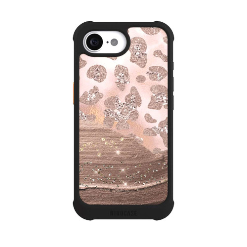 Apple iPhone 17e NIVOmax Silver Leopard Glitterlook