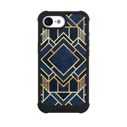 Apple iPhone 17e NIVOmax Kunst Deko Blau Golddruck