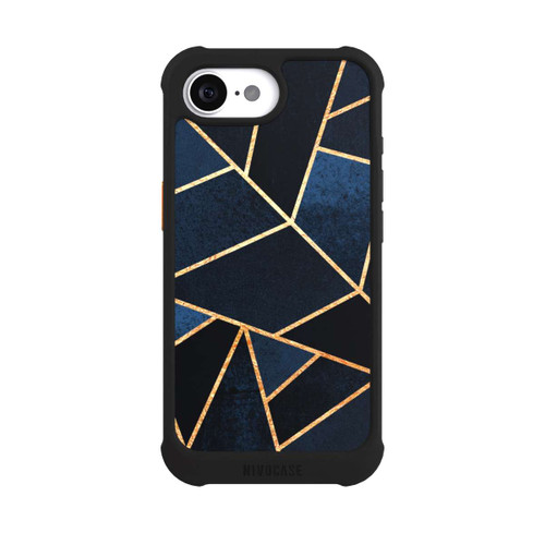 Apple iPhone 17e NIVOmax Navy Stein Golddruck