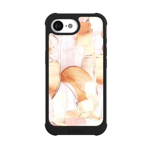 Apple iPhone 17e NIVOmax White/Gold Brush Pattern