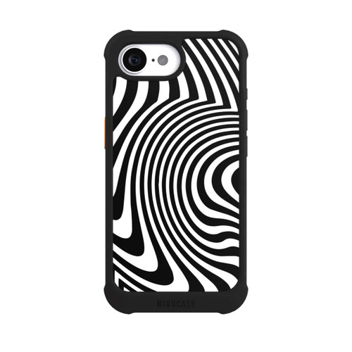 Apple iPhone 17e NIVOmax Black and White Waves