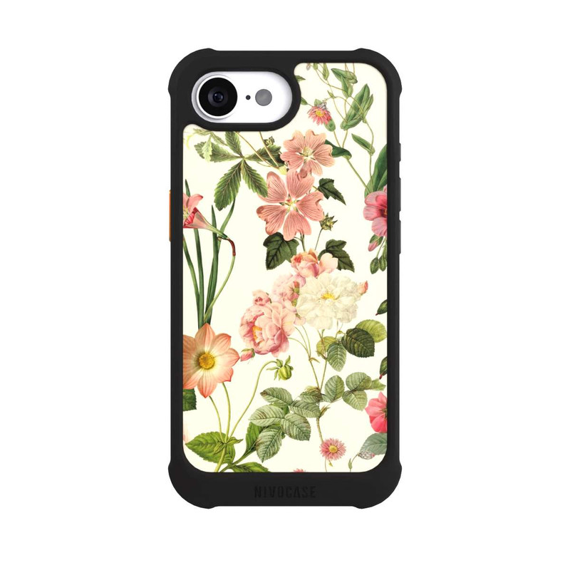 iPhone 17e NIVOmax Fleurs sauvages sur jaune clair