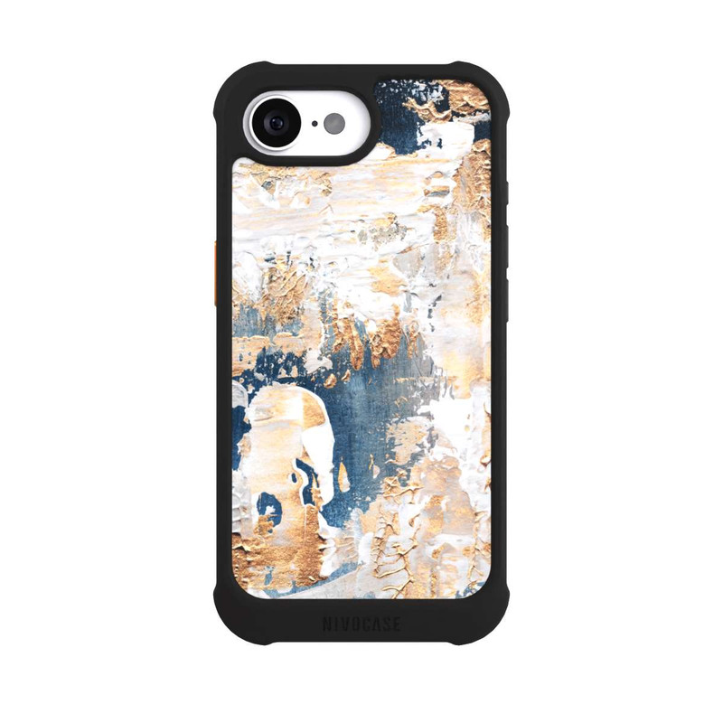 17 e NIVOmax Abstraktion Blau und Gold
