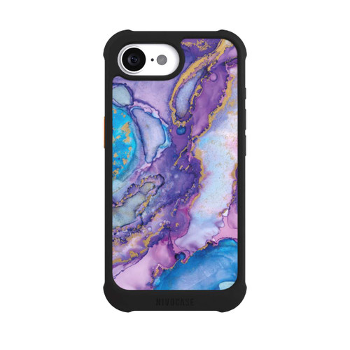 Apple iPhone 17e NIVOmax Purple und Blue Swirl Ink