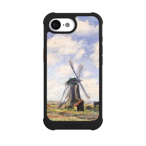 Apple iPhone 17e NIVOmax Tulip Fields with the Rijnsburg Windmil by Claude Monet