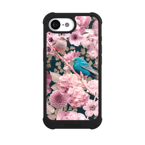 Apple iPhone 17e NIVOmax Sparrows in Pink Flower Pattern