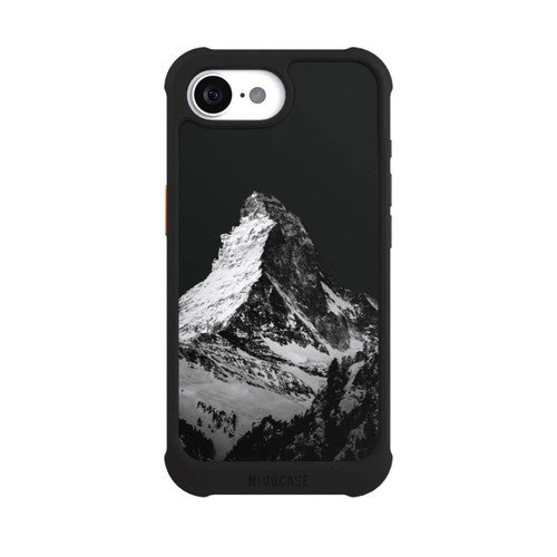 Apple iPhone 17e NIVOmax Snow Capped Mountains Grayscale