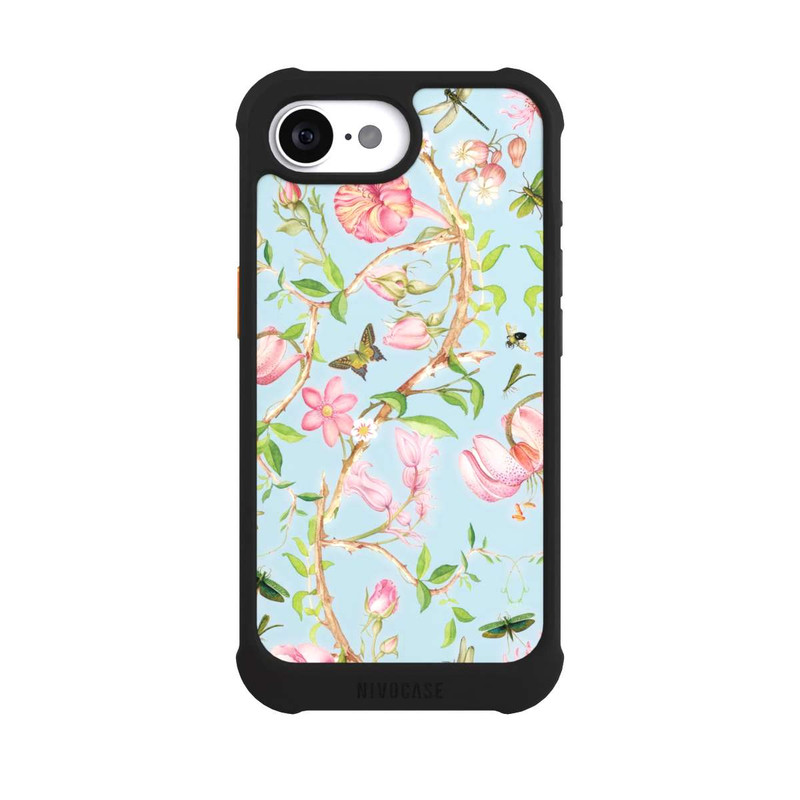 17 e NIVOmax Vintage botanische Blumen in blau