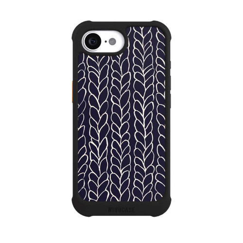 Apple iPhone 17e NIVOmax Wool Braids Drawings Navy