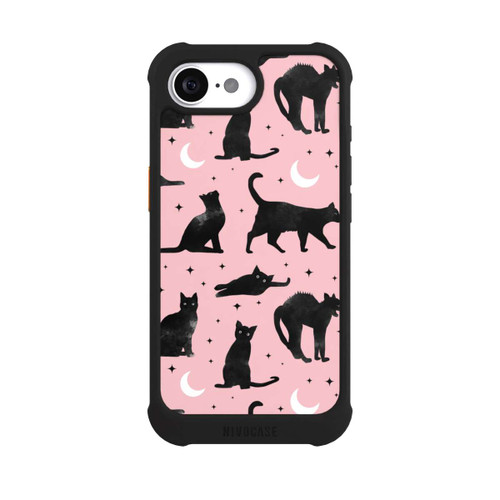 Apple iPhone 17e NIVOmax Lune &amp; Chats Fond Rose