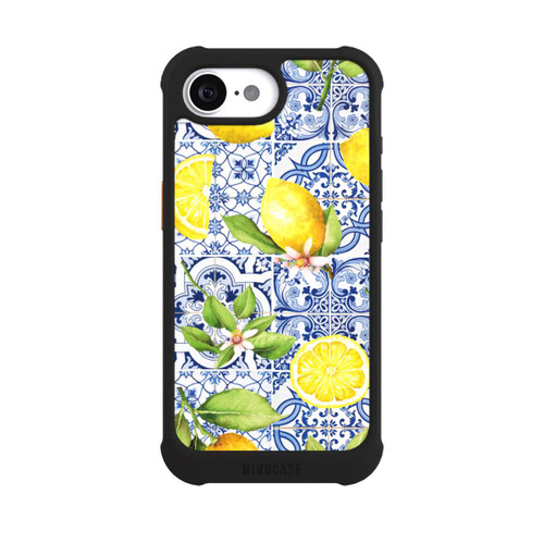 Apple iPhone 17e NIVOmax Mediterrane Amalfi Küste mit Blauen Kacheln und Zitronen