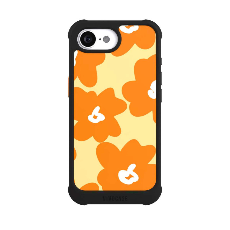 17 e NIVOmax Retro floral pattern Päivi yellow orange