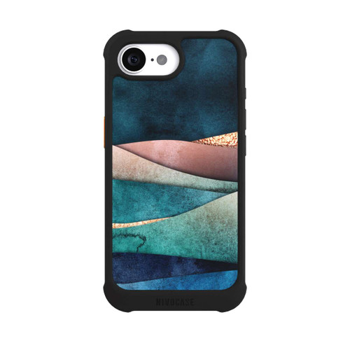 Apple iPhone 17e NIVOmax Blau-Goldene Wellen
