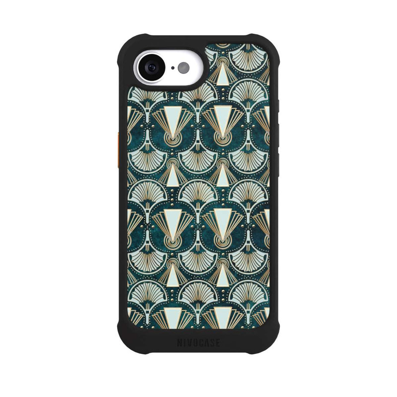 17 e NIVOmax Art Deco Green Pattern