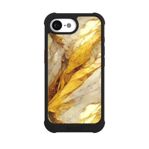 Apple iPhone 17e NIVOmax Weiße Marmor-Golddruckschichten