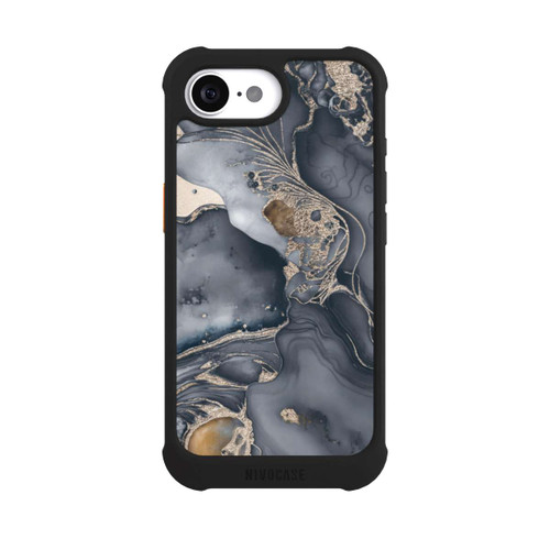 Apple iPhone 17e NIVOmax Alcohol Ink Gold Grey with AI