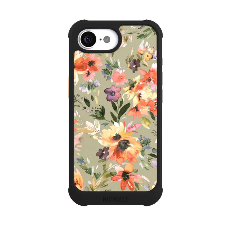 17 e NIVOmax Painterly Tropical Flowers Sage Green