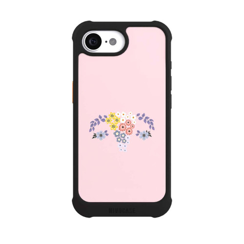 Apple iPhone 17e NIVOmax Painted Floral Ovaries Pink