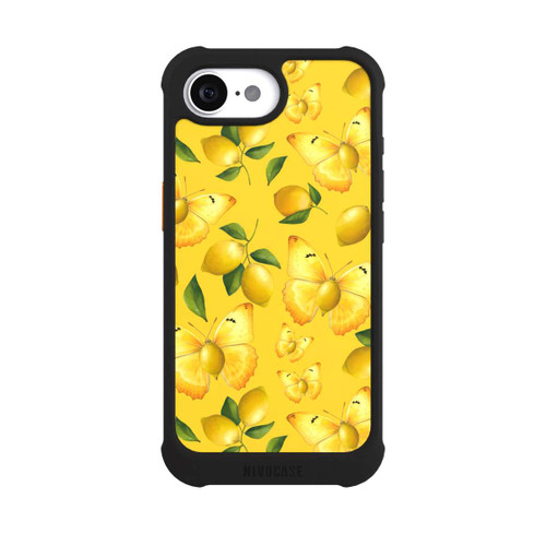 Apple iPhone 17e NIVOmax Zitrone und Schmetterling Muster Gelb