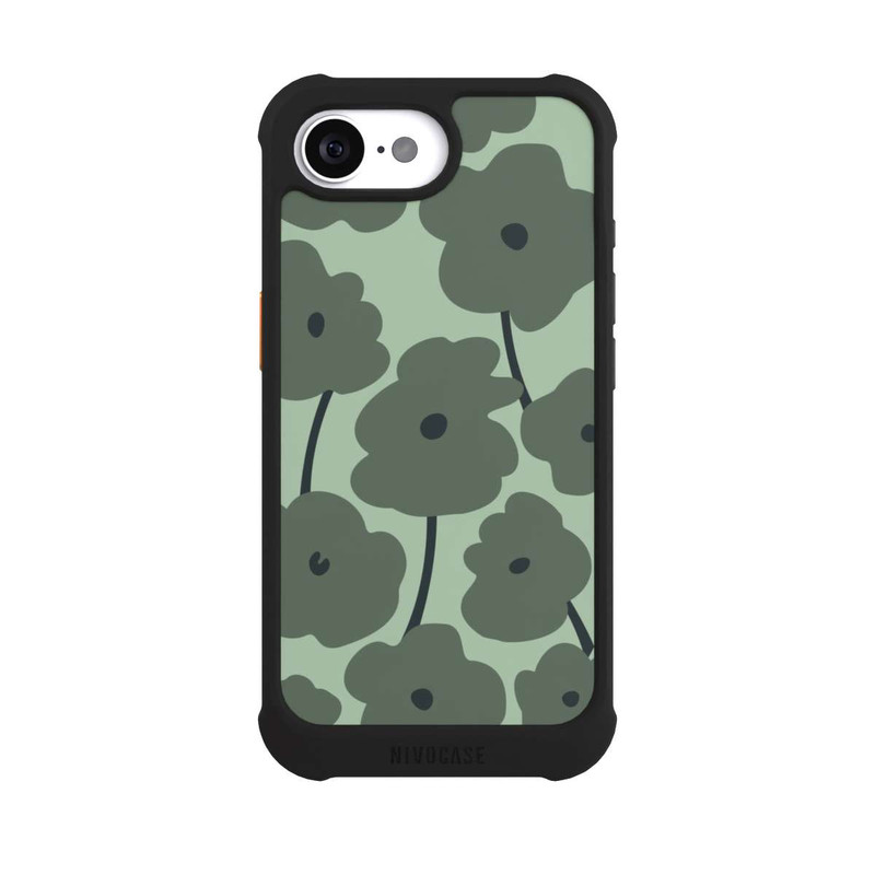 iPhone 17e NIVOmax Fleurs Minimalistes Vertes