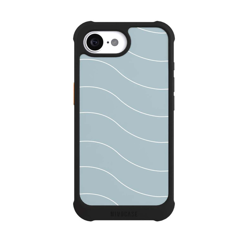 iPhone 17e NIVOmax Trendy Lines White Green