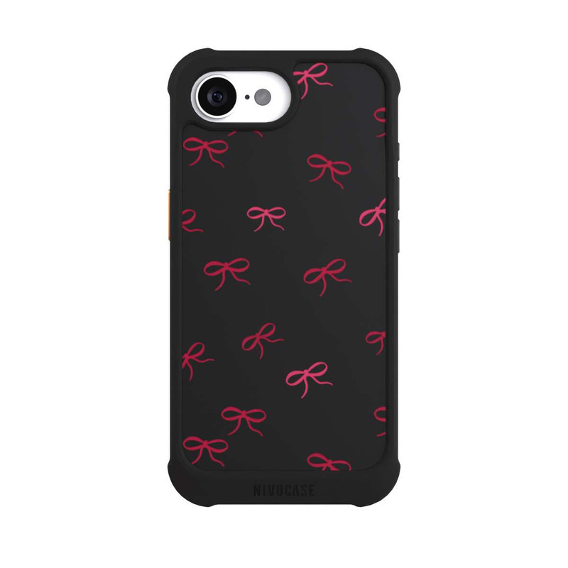 iPhone 17e NIVOmax Schleifen Muster Rot