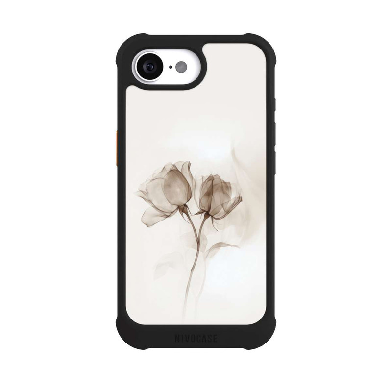 iPhone 17e NIVOmax Braune Rose Blume Nebel