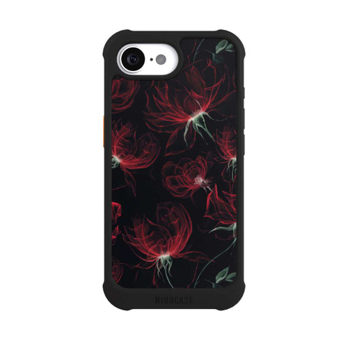 Apple iPhone 17e NIVOmax Red Flowers Wallpaper