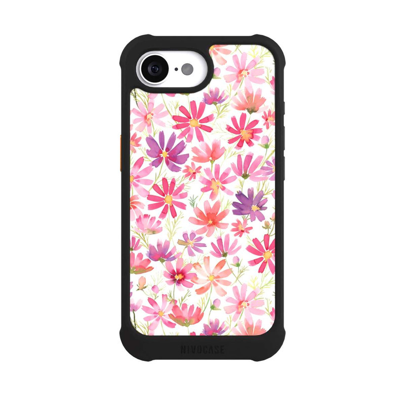 iPhone 17e NIVOmax Boho Cosmos Flowers Purple