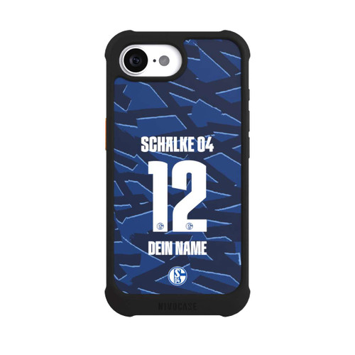 Apple iPhone 17e NIVOmax Schalke 04 Trikot Personalisierbar 25-26