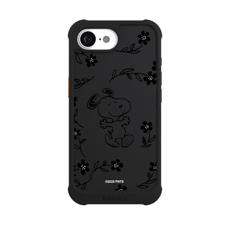 iPhone 17e NIVOmax Snoopy und Flowers Transparent