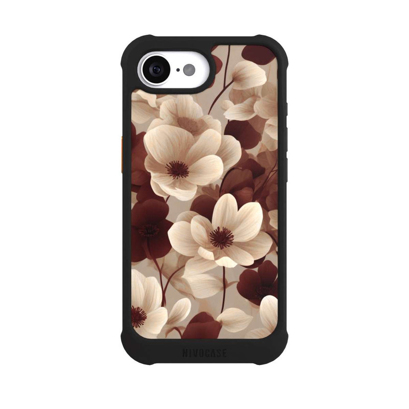 iPhone 17e NIVOmax Naturfarbenes Blumenmuster mit KI