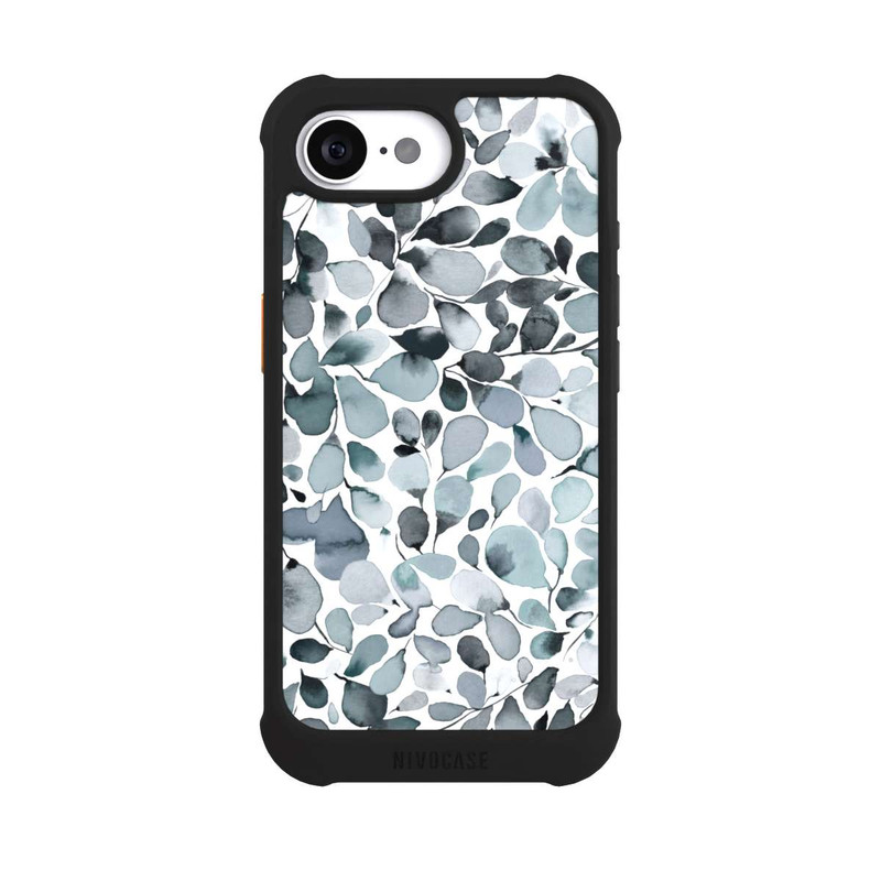 17 e NIVOmax Eucalyptus Watercolor Leaves Grey