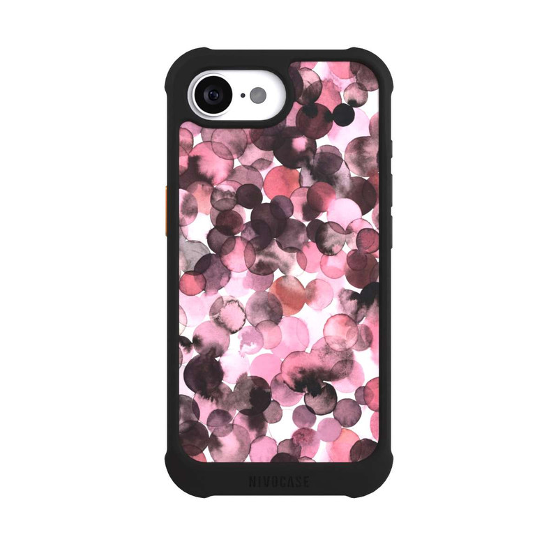 iPhone 17e NIVOmax Purple Dots Watercolor