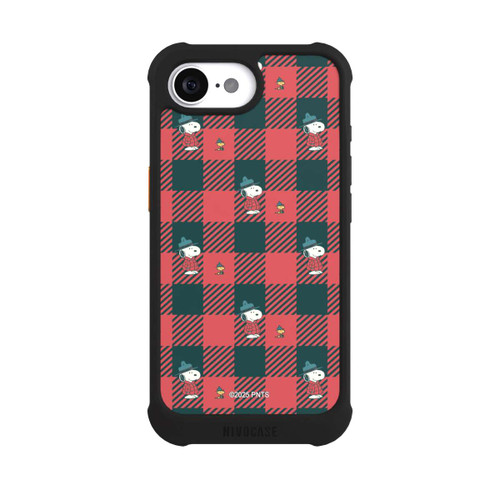 Apple iPhone 17e NIVOmax Peanuts Rot Schottenmuster