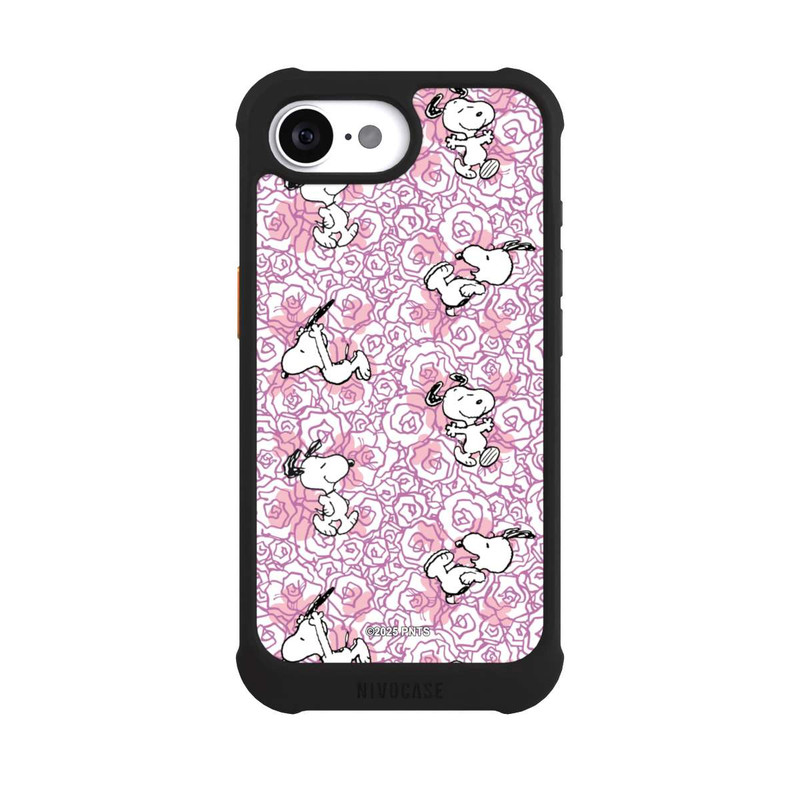 iPhone 17e NIVOmax Peanuts Pink Roses Pattern