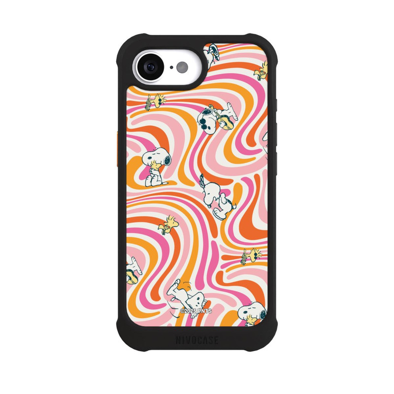 iPhone 17e NIVOmax Peanuts Hippie Pattern Orange