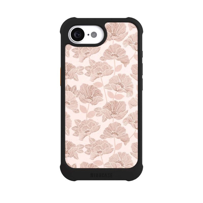 iPhone 17e NIVOmax Brown Floral Block